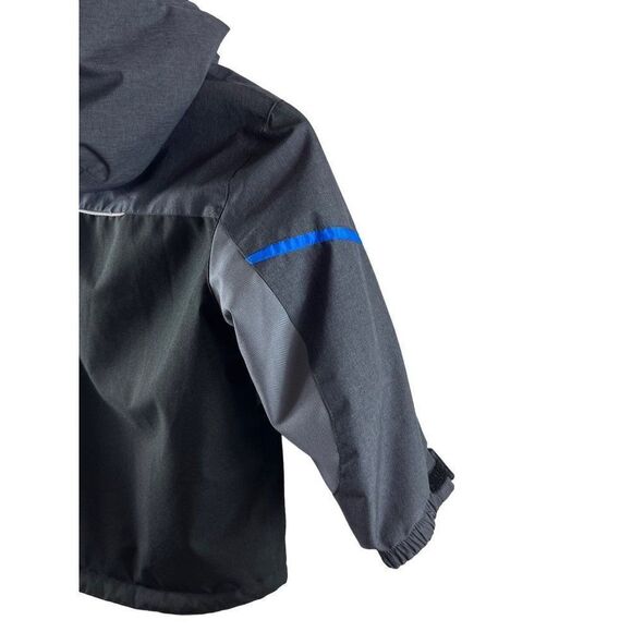 Gerry Systems Soft Shell Hooded Jacket Kids XS Gray Black MISSING INNER SHELL - Picture 9 of 14